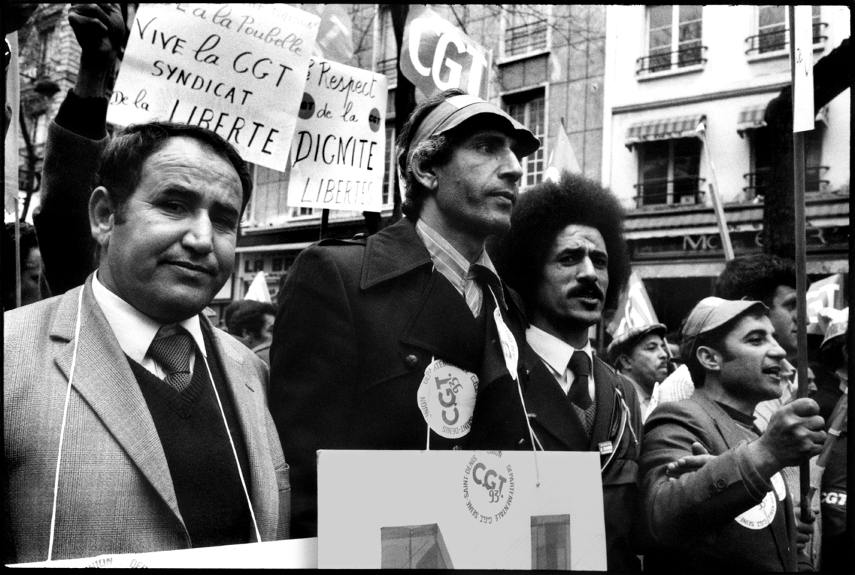 Manifestation des grévistes à Paris, le 1er mai 1982.