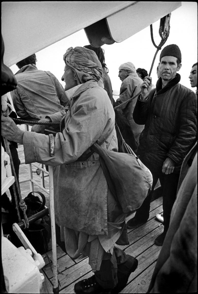 Sur le bateau entre Alger et Marseille, mai 1972.