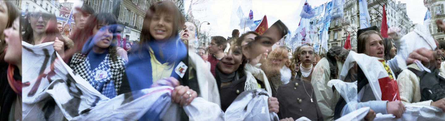 Contre le CPE (Contrat Première Embauche), Paris, printemps 2006.