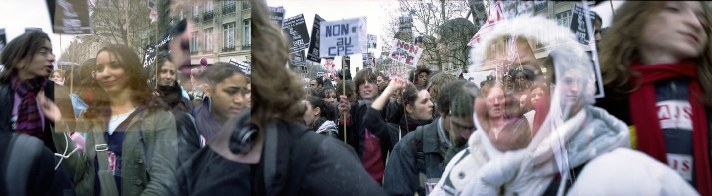 Contre le CPE (Contrat Première Embauche), Paris, printemps 2006.