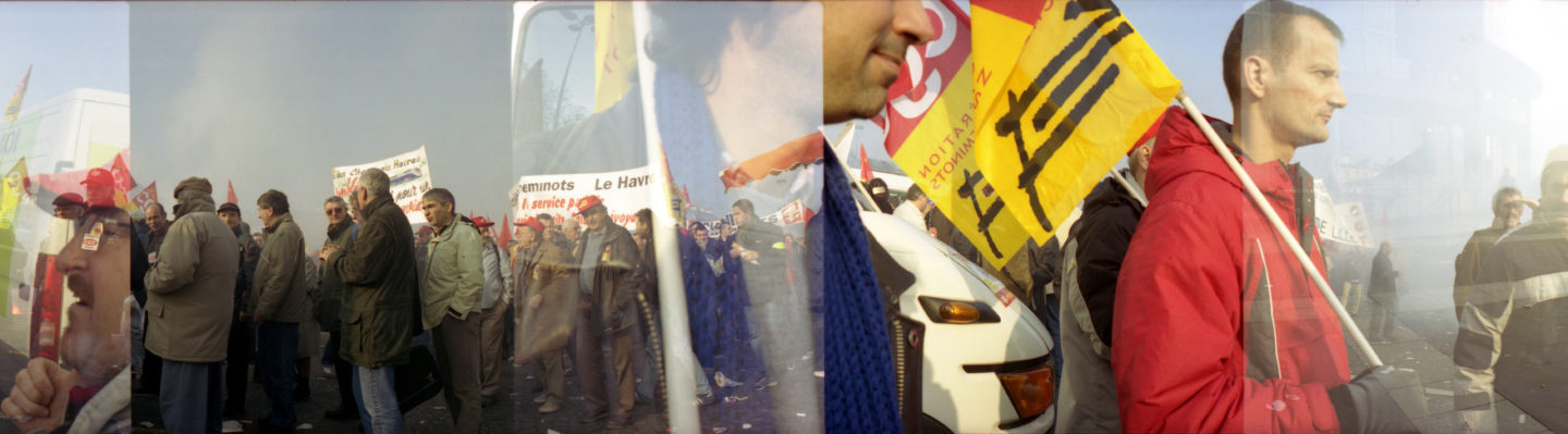 Manifestation de cheminots, Paris, novembre 2004.